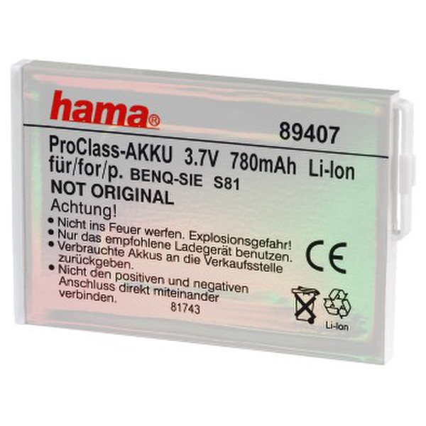 Hama ProClass Lithium-Ion (Li-Ion) 780mAh 3.7V rechargeable battery
