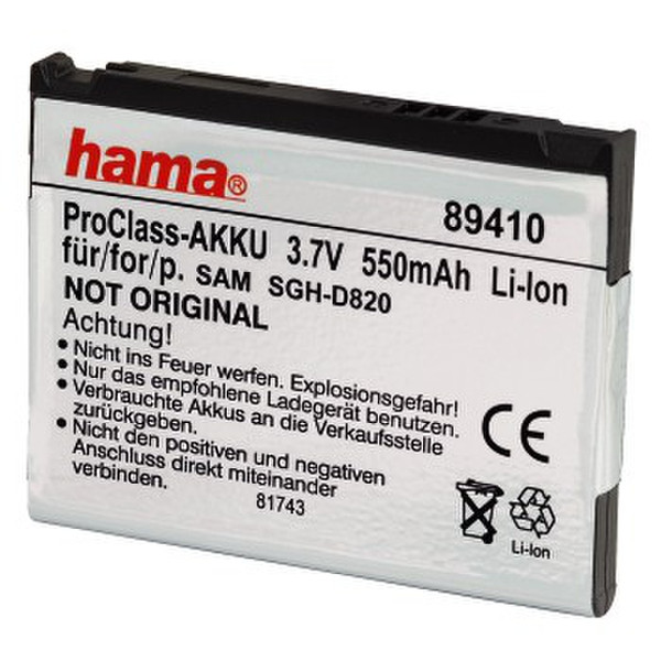 Hama ProClass Lithium-Ion (Li-Ion) 550mAh 3.7V rechargeable battery
