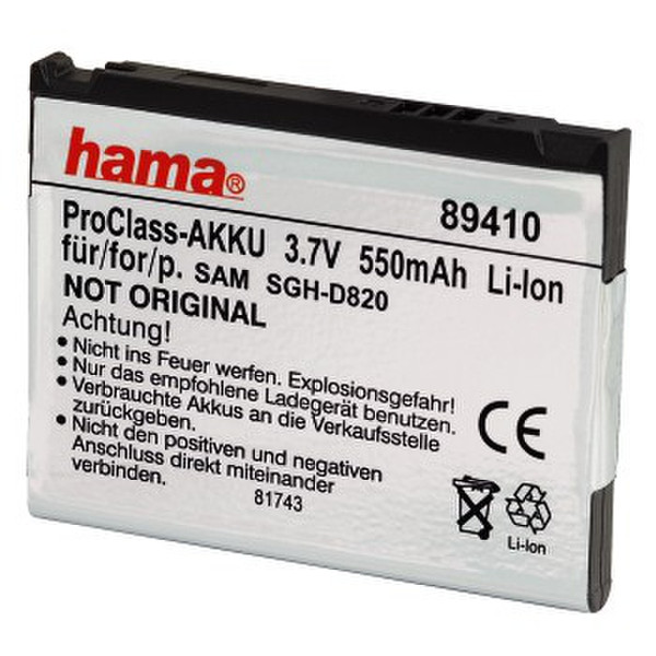 Hama ProClass Lithium-Ion (Li-Ion) 550mAh 3.7V Wiederaufladbare Batterie