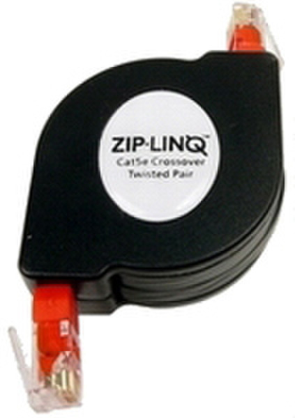 ZipLinq Cat5e, Twisted Pair, RJ45 Crossover 1.5m Schwarz Netzwerkkabel