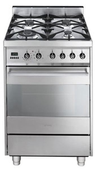 Smeg C6GMX Freestanding Gas hob A Stainless steel cooker