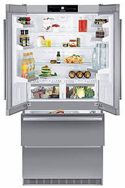 Liebherr CBNes 6256-20 PremiumPlus freestanding 480L A+ Stainless steel side-by-side refrigerator