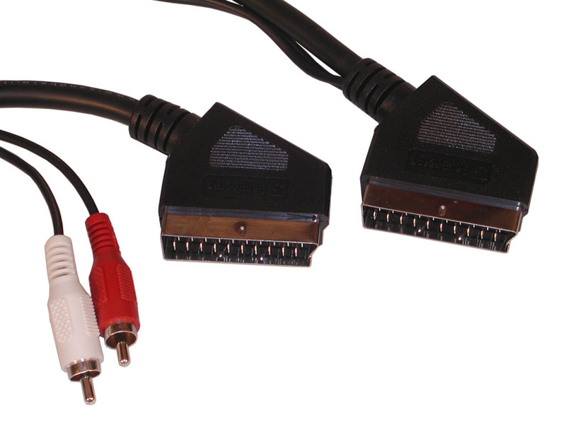 Sandberg Scart-scart 1.5m + 2xRCA 10m