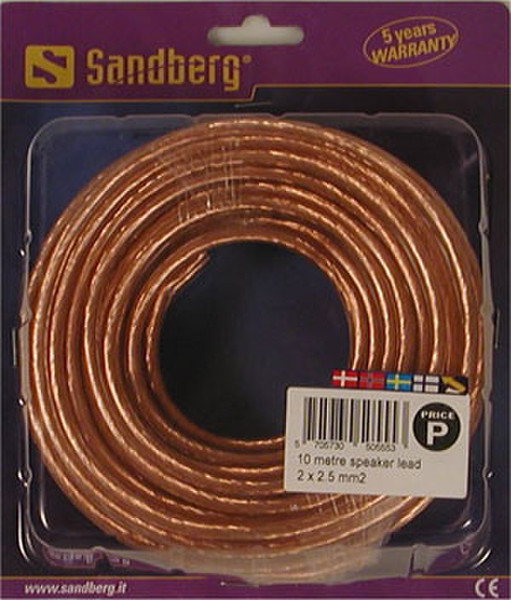 Sandberg Speaker wire 2x2.5 mm2 10 m