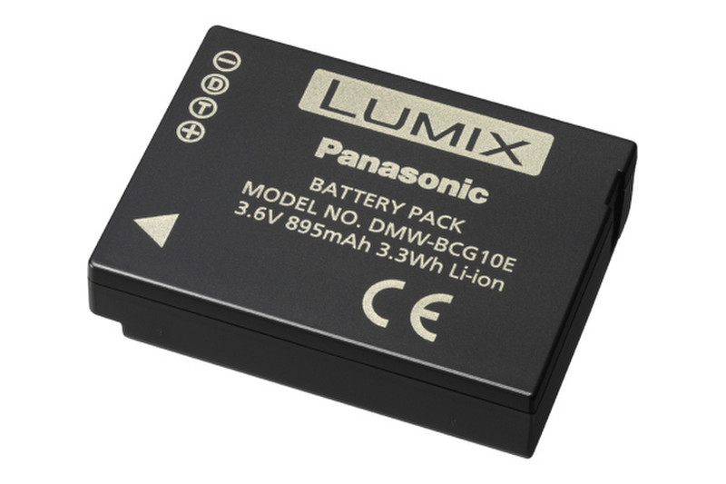 Panasonic DMW-BCG10 Lithium-Ion (Li-Ion) 895mAh 3.6V rechargeable battery
