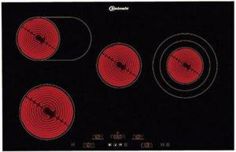 Bauknecht EDIV 6740 NE built-in Black hob