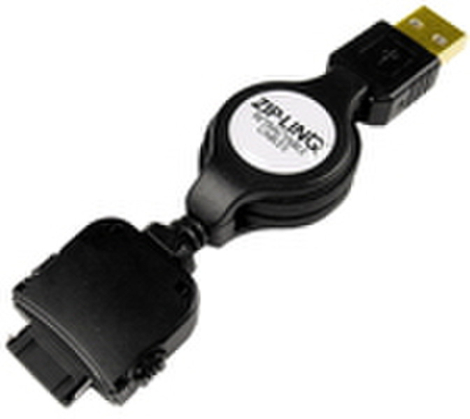 ZipLinq iPAQT Sync-N-Charge III Black mobile phone cable