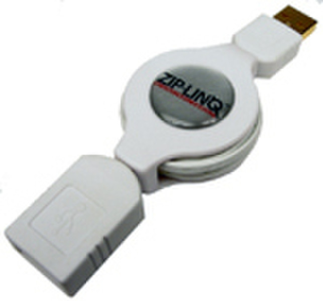 ZipLinq USB A-A / M-F (Shuffle Extension, iPod White) 1.2м Белый кабель USB