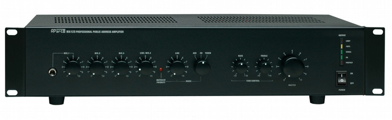 APart MA125 Wired Black audio amplifier
