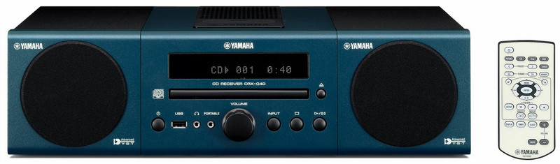 Yamaha MCR-040 Micro set 30W Blue