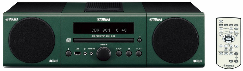 Yamaha MCR-040 Micro set 30W Green