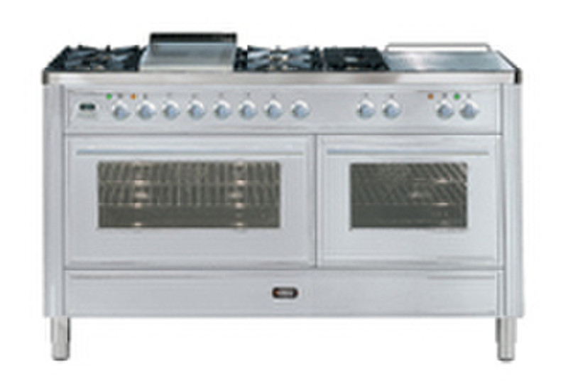 Boretti MTBR-150 SF IX G Freistehend Combi hob Edelstahl Küchenherd