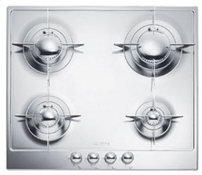 Smeg P64BE built-in Gas hob Stainless steel hob