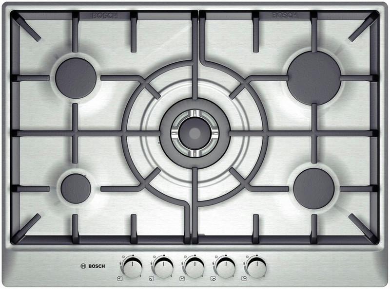 Bosch PCL755FEU Встроенный Gas hob Нержавеющая сталь плита