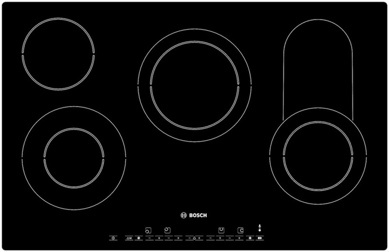 Bosch PKC801T01 built-in Electric Black hob