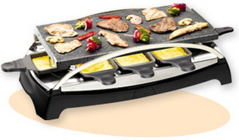Tefal PR4550 1350W Black,Stainless steel raclette grill