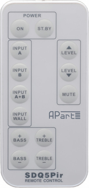 APart SDQ5PIR-REM White remote control