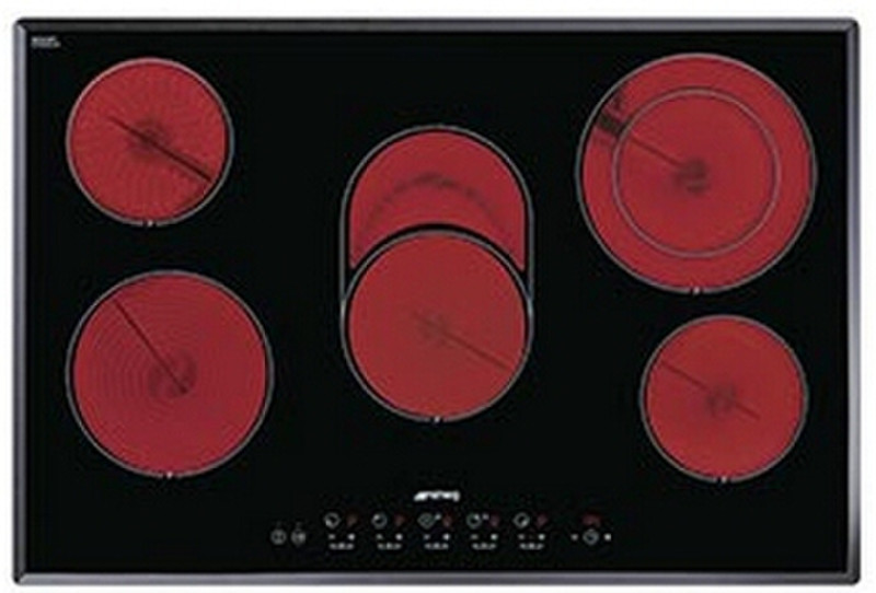 Smeg SE2773TC2 Встроенный Ceramic hob Черный плита