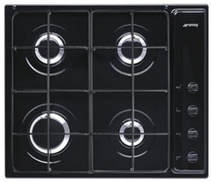 Smeg SE64SNBE3 Встроенный Gas hob Черный плита