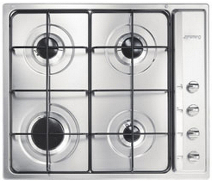 Smeg SE64SXBE3 Встроенный Gas hob Нержавеющая сталь плита