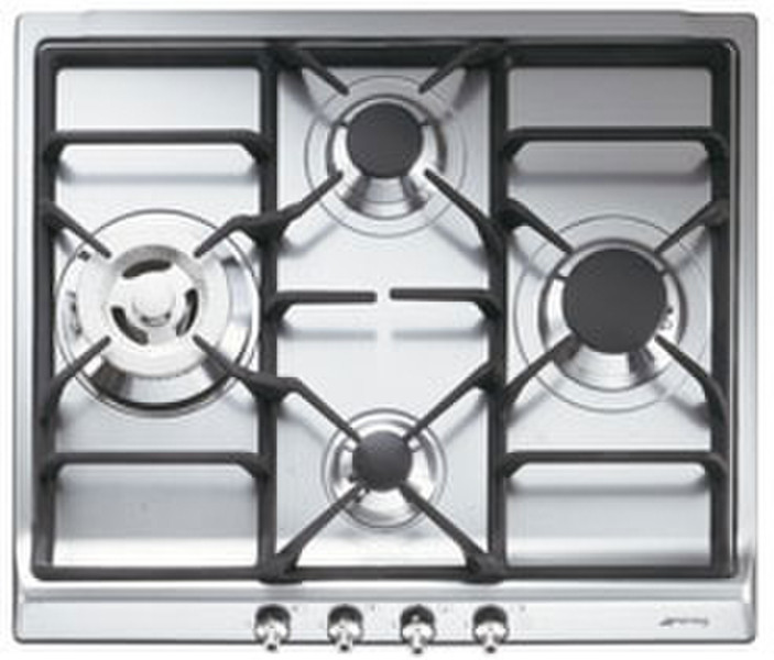 Smeg SER60GXB3 Встроенный Gas hob Нержавеющая сталь плита