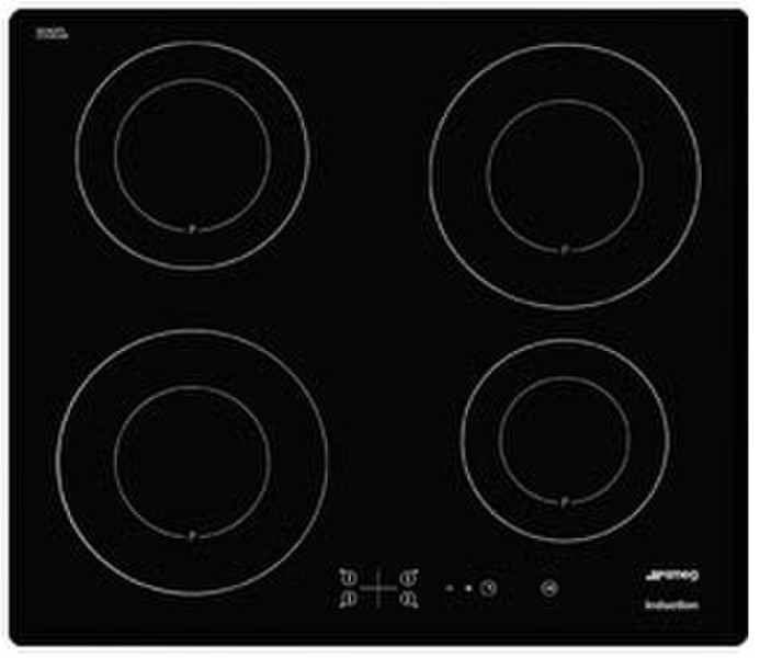 Smeg SI3644D Встроенный Induction hob Черный плита