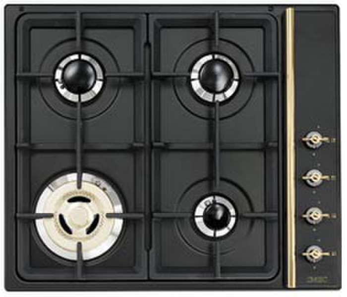 Smeg SR804AGB3 Встроенный Gas hob Cеребряный плита