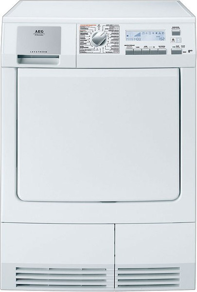 AEG T58860 Freistehend Frontlader 8kg B Weiß Wäschetrockner