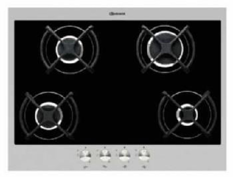 Bauknecht TGV 7400 SW Встроенный Gas hob Черный плита