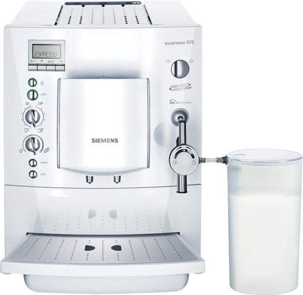 Siemens TK69001 Espresso machine 1.8л Белый кофеварка