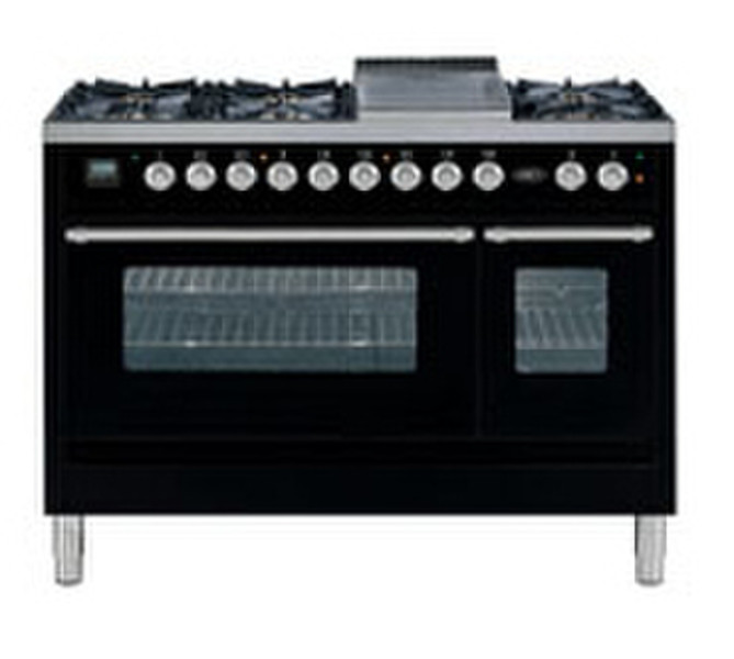 Boretti VFP-120 ZW Freistehend Combi hob Schwarz Küchenherd