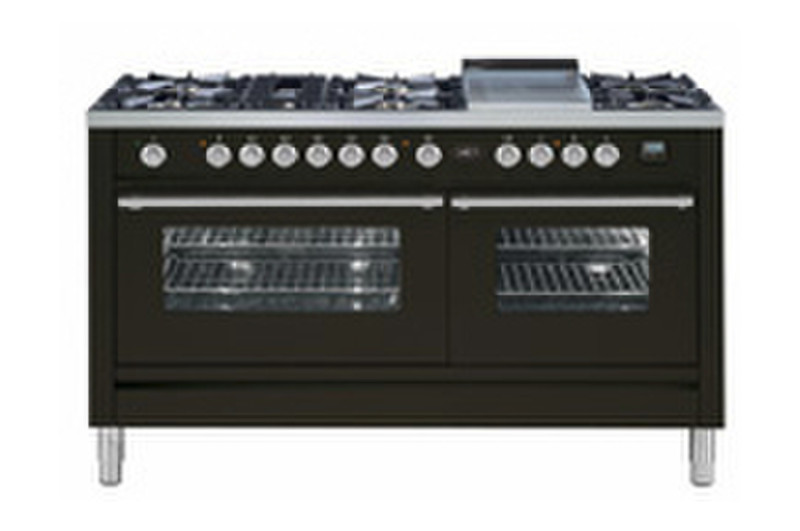 Boretti VFP-150 AN Freistehend Combi hob Dunkelgrau Küchenherd