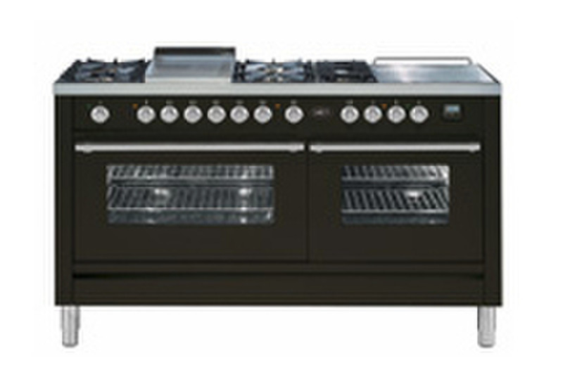 Boretti VFP-150 S AN G/B Freistehend Combi hob Dunkelgrau Küchenherd