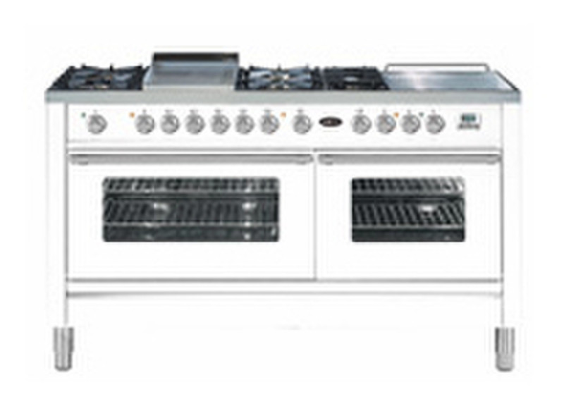 Boretti VFP-150 S WT Freistehend Combi hob Weiß Küchenherd