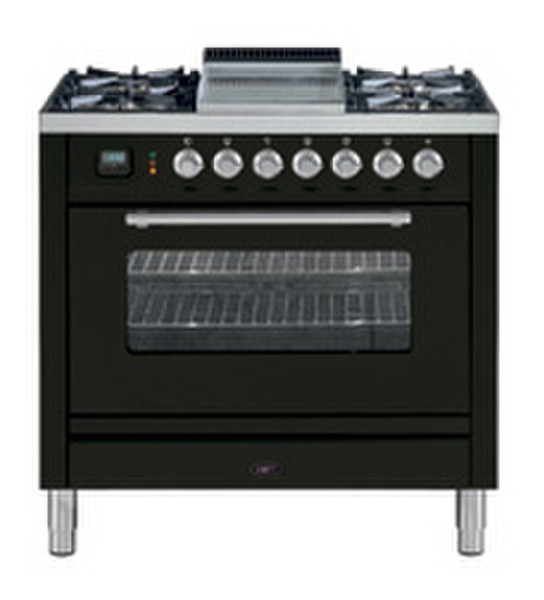 Boretti VFP-93 AN G/B Freistehend Combi hob Dunkelgrau Küchenherd