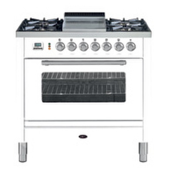 Boretti VFP-93 WT Freistehend Combi hob Weiß Küchenherd