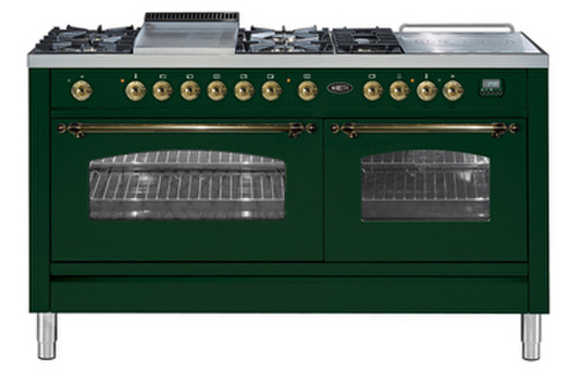 Boretti VFPN-150 S GR B Freistehend Combi hob Grün Küchenherd