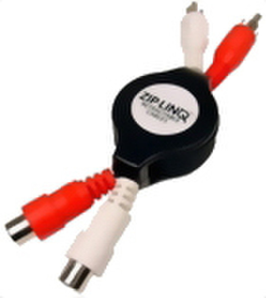 ZipLinq Stereo RCA, M-F, Extension 1.2m Audio-Kabel
