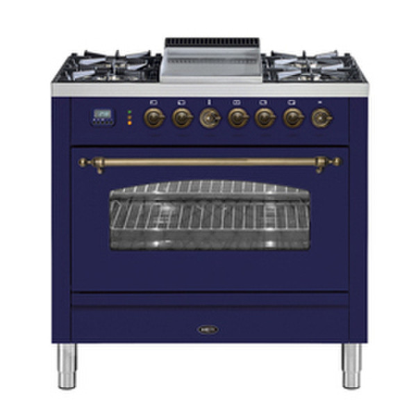 Boretti VFPNO-93 BL Freistehend Combi hob Küchenherd