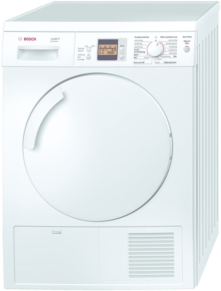 Bosch WTS84503FG freestanding Front-load 8kg B White tumble dryer