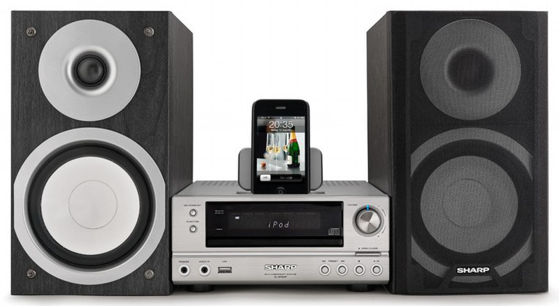 Sharp XLHF300PHS Micro set 10W Black,Silver home audio set