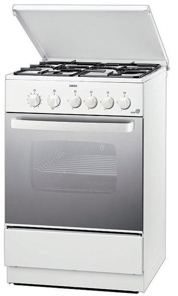 Zanussi ZCG054GW Freestanding Gas hob White cooker