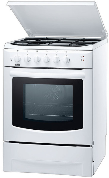 Zanussi ZCM6601W Freistehend Gaskochfeld Weiß Küchenherd