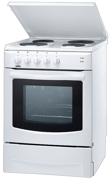Zanussi ZCS6604W Freestanding Sealed plate White cooker