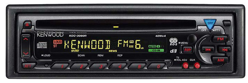 Kenwood Electronics KDC-3080RA Black AV receiver