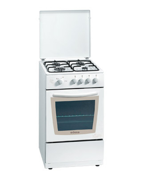 Edesa ROMAN-4GSNAT Freestanding Gas hob White cooker