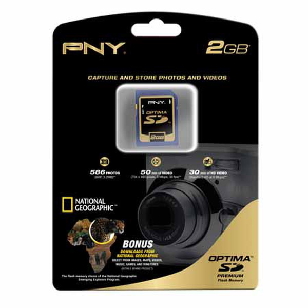 PNY 2GB Premium Secure Digital 2ГБ SD карта памяти