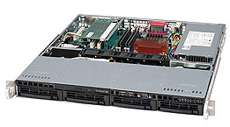 Supermicro CSE-813MTQ-350CB 350W Schwarz Computer-Gehäuse