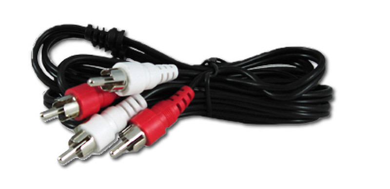 Magenta 8450312-06 1.8m 2 x RCA Black audio cable