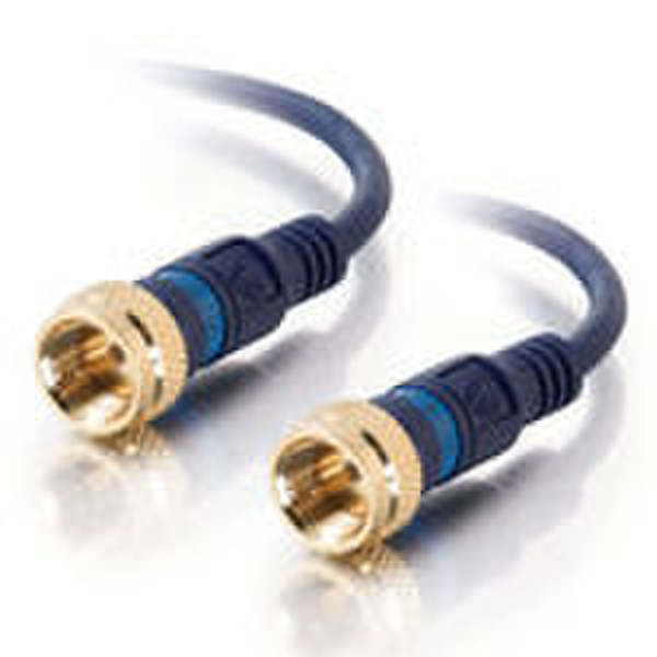 C2G 0.5m Velocity Mini-Coax F 0.5m Mini-F Mini-F Blue coaxial cable